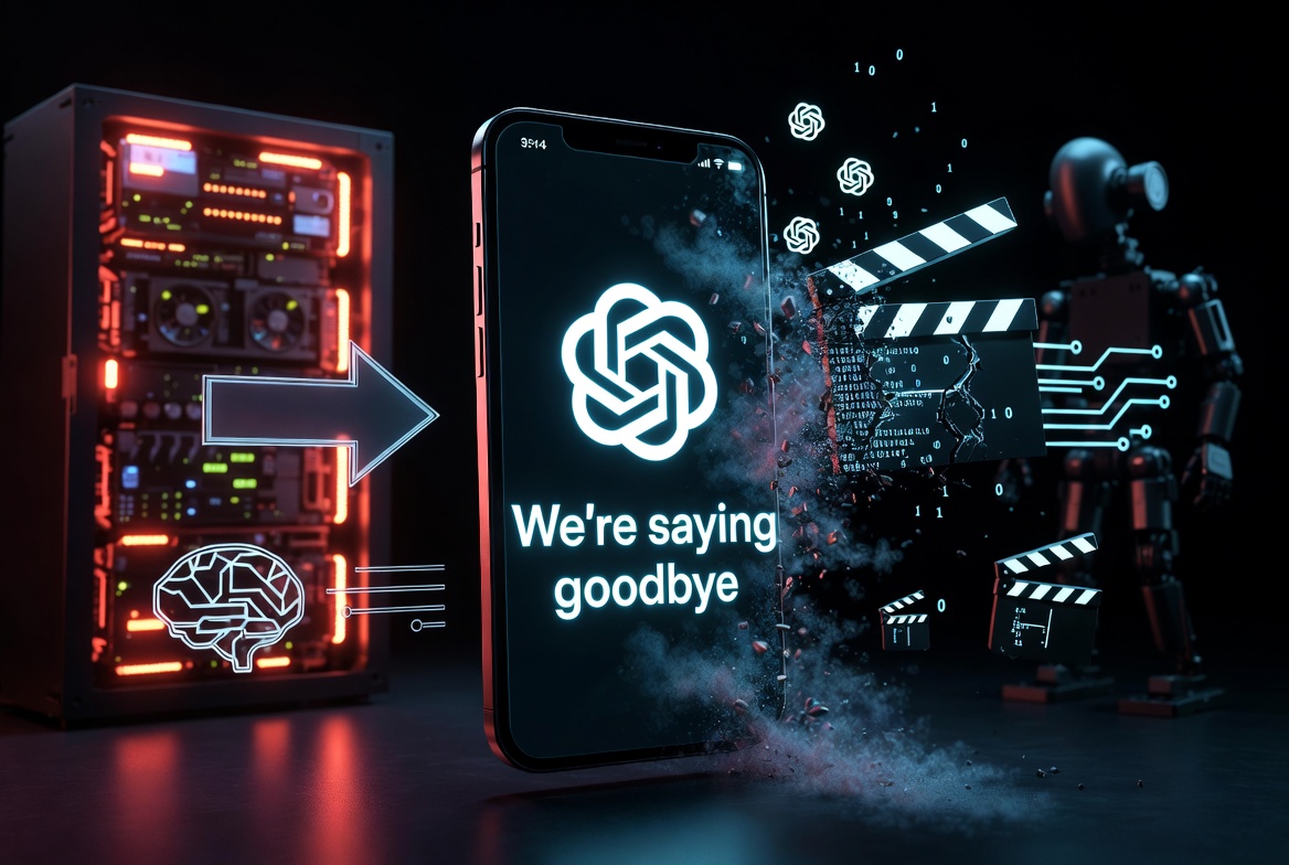 OpenAI desiste do Sora: a ferramenta que prometia revolucionar vídeos por IA é descontinuada em 2026