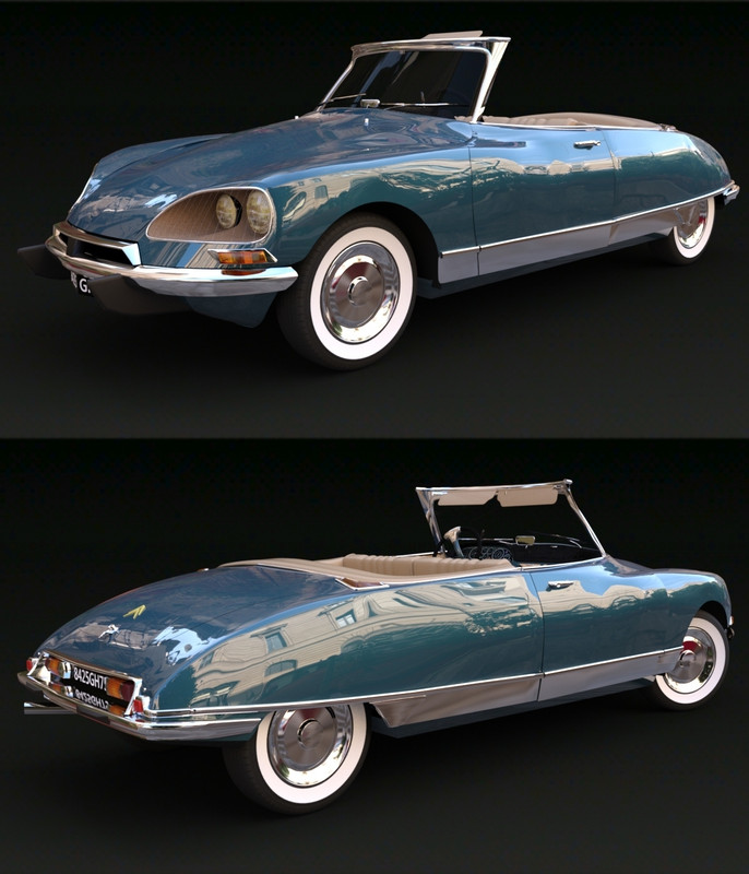 CITROEN DS21 CABRIOLET for DAZ Studio