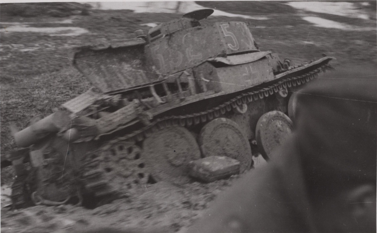 Zerstörter Deutscher Panzer  1941
