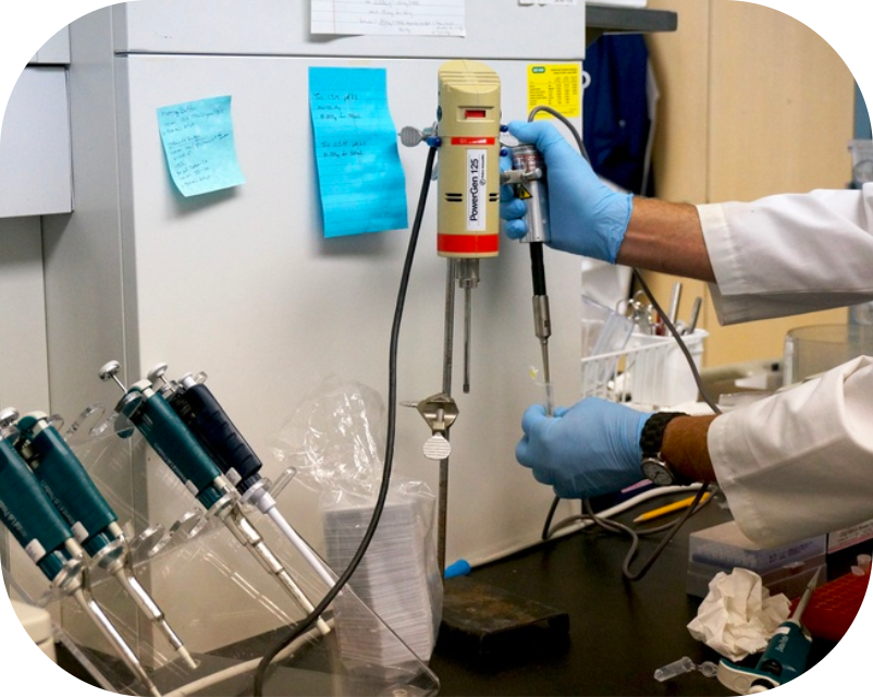 Quality testing in a lab