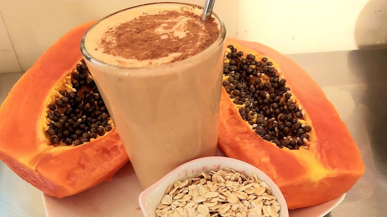 Licuado de avena y papaya, el desayuno saludable que favorece tu digestión