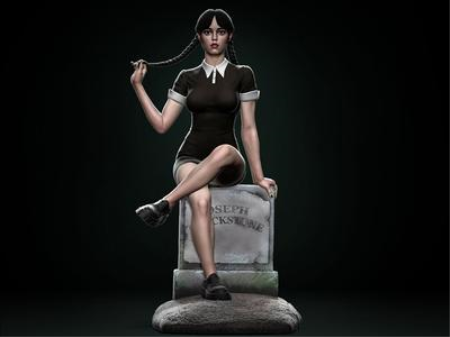 Wednesday (NEW POSE) – 3D Print Model