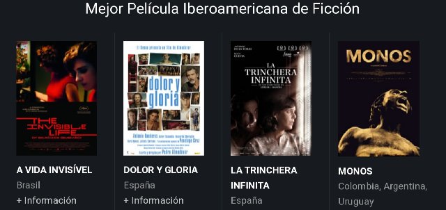 NOMINACIONES PREMIOS PLATINO 2020: “LA TRINCHERA INFINITA”, “DOLOR Y GLORIA” Y “MIENTRAS DURE LA GUERRA” LAS MÁS NOMINADAS