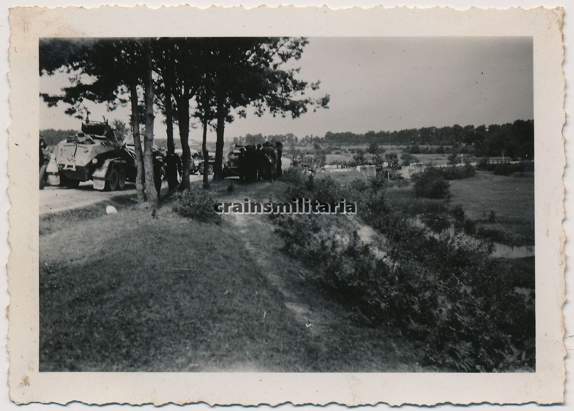 Orig. Foto Vormarsch SdKfz 231 Panzerspähwagen 6