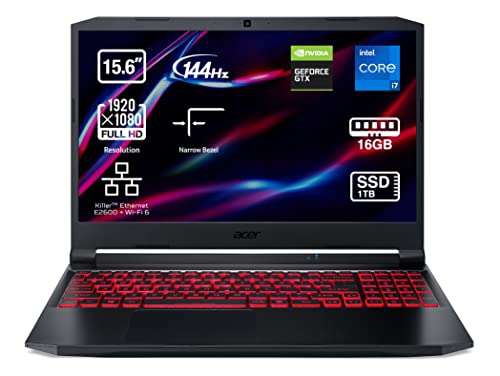 Amazon España: Acer Nitro 5 AN515-56 -Portátil Gaming 15.6 Full HD 144 Hz (Intel Core i7-11370H, 16 GB RAM, 1TB SSD, NVIDIA GTX 1650) 