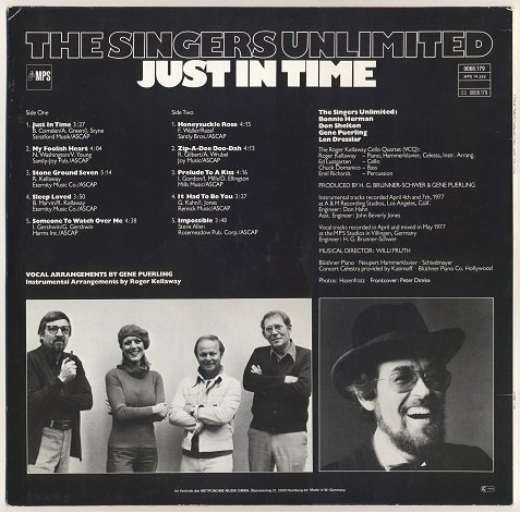 The Singers Unlimited - Just In Time (1978) [Vinyl Rip 24/192] lossless+MP3