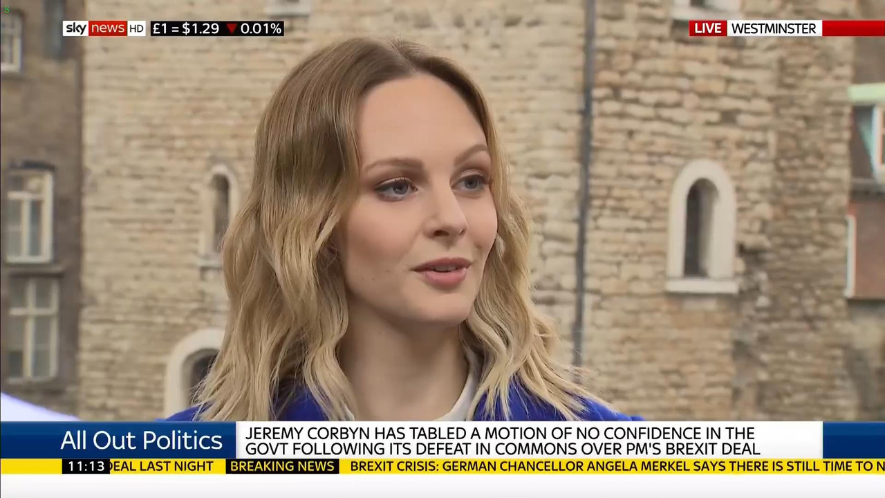 16 January - 11.00.00 - Sky News. Colin Brazier and Jayne Secker