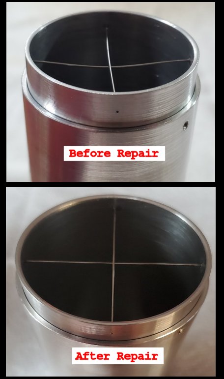 Tele Cat XL before after repair