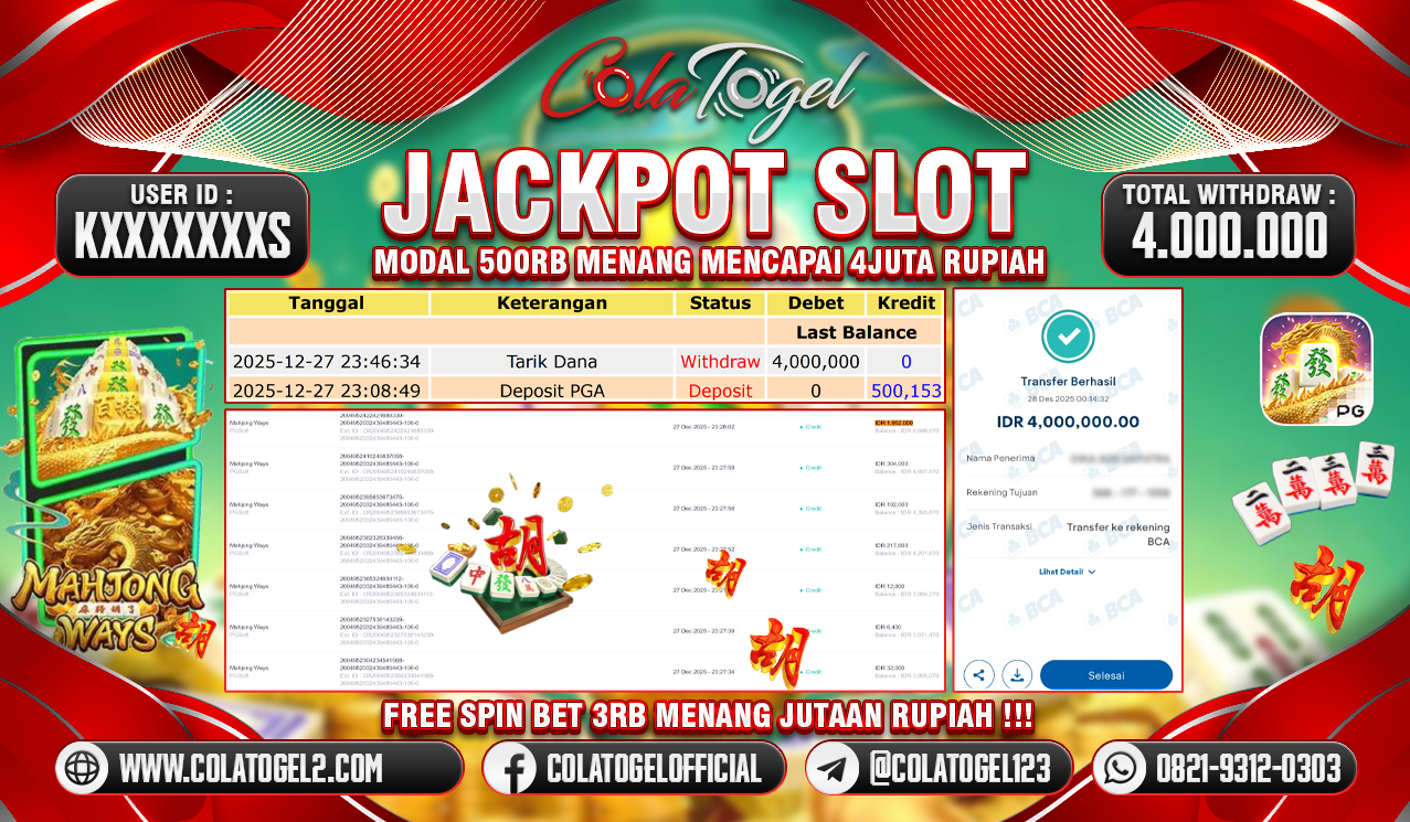 JACKPOT SLOT GACOR!!