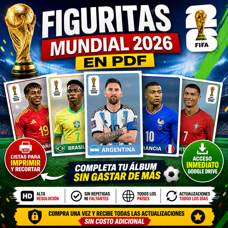 Mockup Digital Álbum Mundial 2026