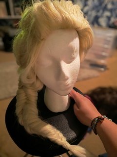 Blonde Long Plait Wig