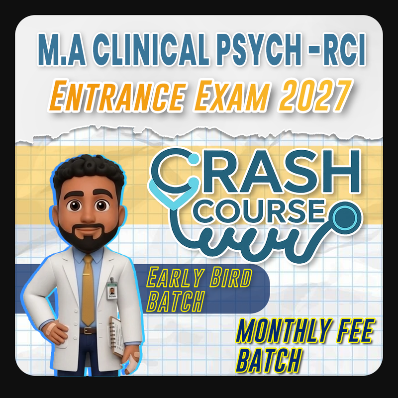 M.A Clinical RCI 2027 Early Bird Batch Monthly
