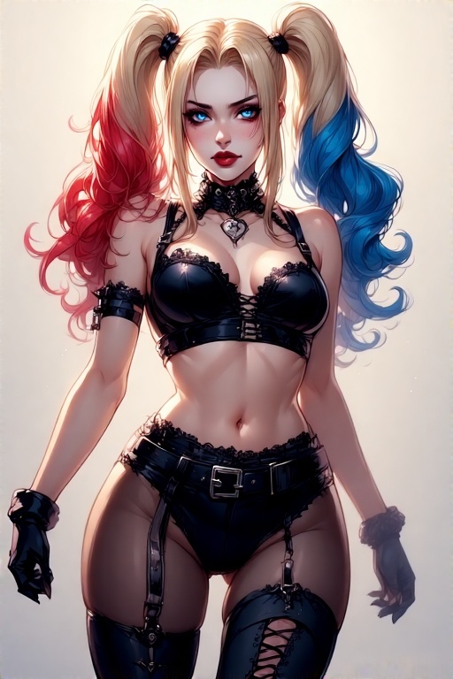 Harley-Quinn-in-black-Gothic-u-5