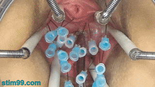 Torture with needles in the inner of pussy, the cervix and tits