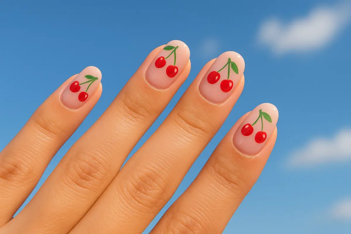 Cherry Nails Are Summers Hottest Trend