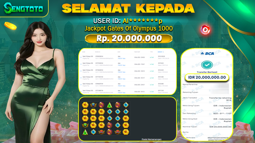 BUKTI PEMBAYARAN SLOT GATES OF OLYMPUS 1000