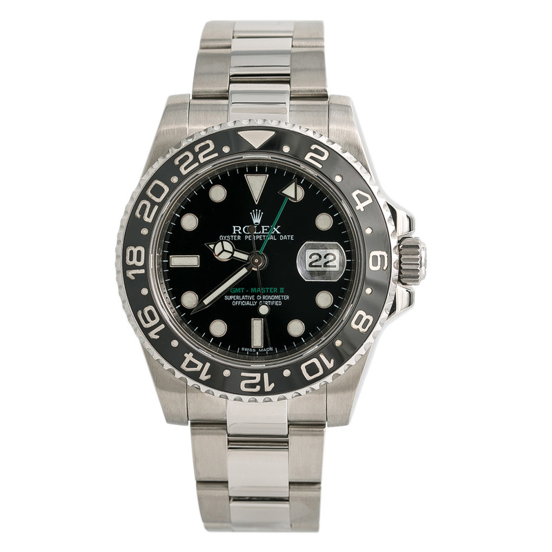 Rolex Gmt Master Ii ln Ceramic Men Watch Automatic Stainless Black 40mm Ebay