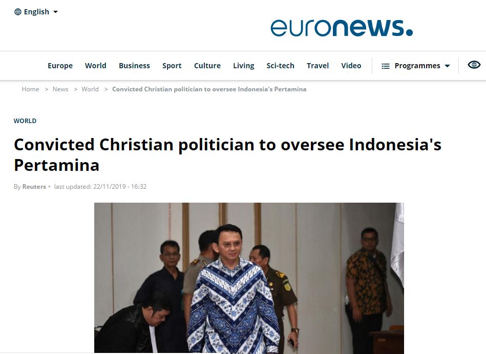 Berita Ahok media Internasional