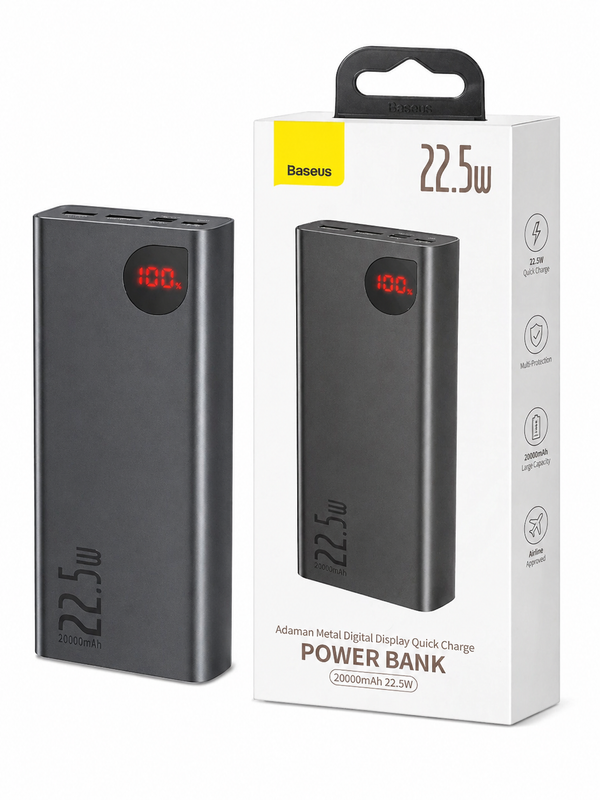 Baseus 20000mAh 22.5W Fast Charging Power Bank