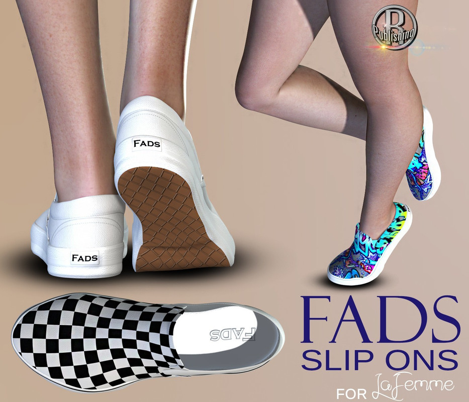 FADS Slip Ons for La Femme and Poser 11 FADS Slip Ons for La Femme and Poser 11