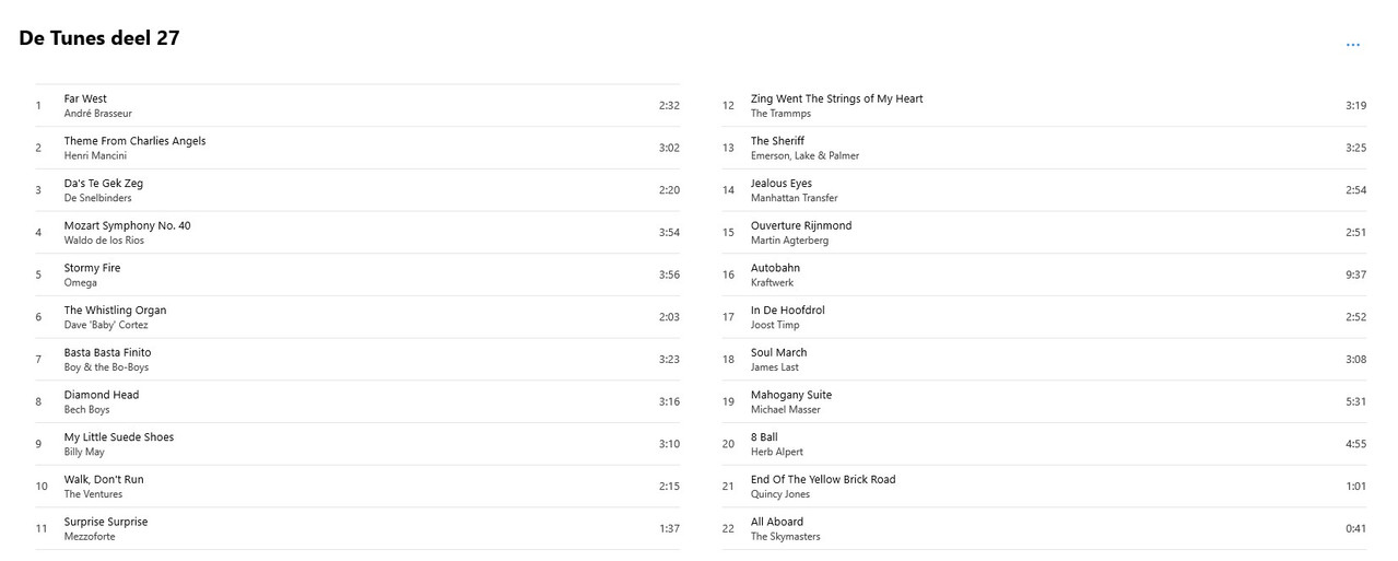 tunes back 27