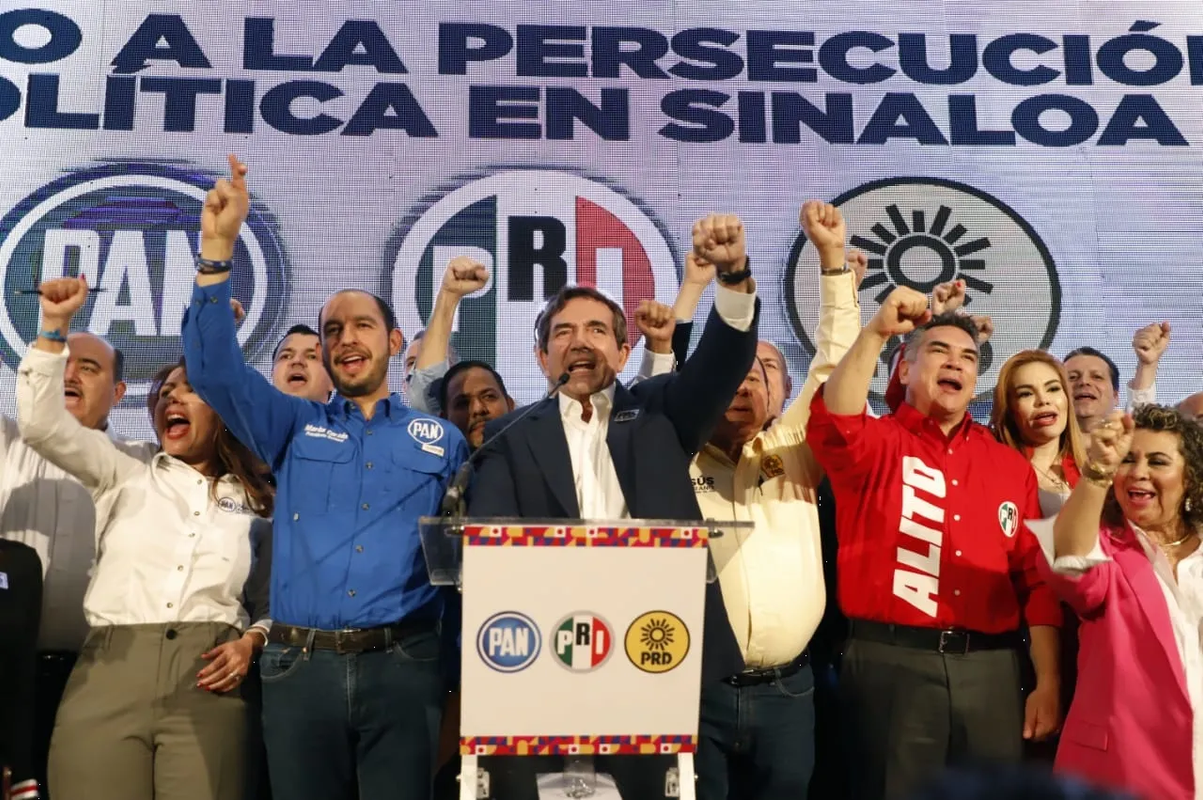 “Nosotros no sabemos doblarnos”, advierte Marko Cortés en Sinaloa