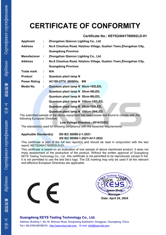 KEYS24041760002LD 01 N款灯具 CE LVD 60598 2 1 cert