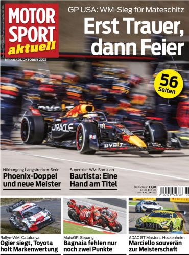 Cover: Motorsport aktuell Magazin No 46 vom 26  Oktober 2022