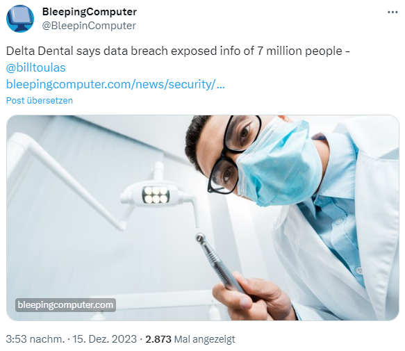 Patientendaten geklaut