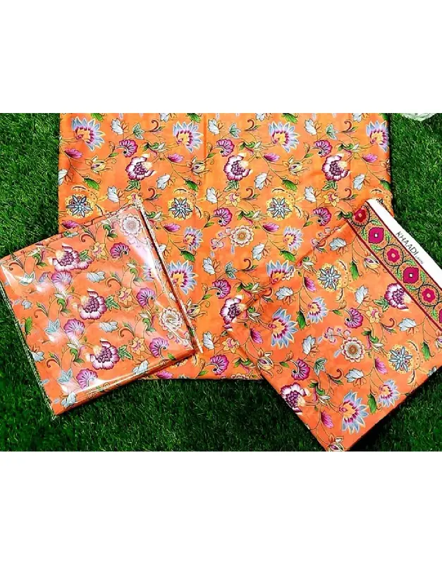 Digital Floral Print 2-Piece Lawn Dress