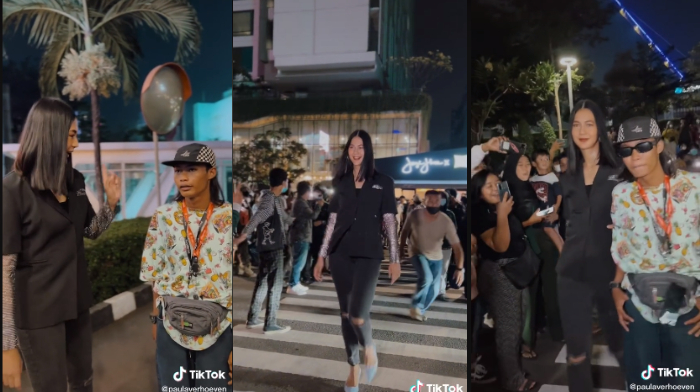 Aksi Paula Verhoeven ajak Bonge bergaya di Citayam Fashion Weeks Viral