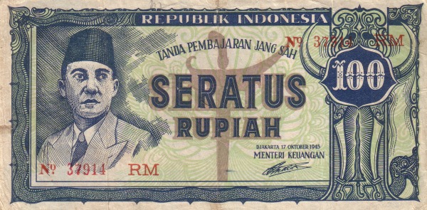 uang dengan tanda tangan AA Maramis