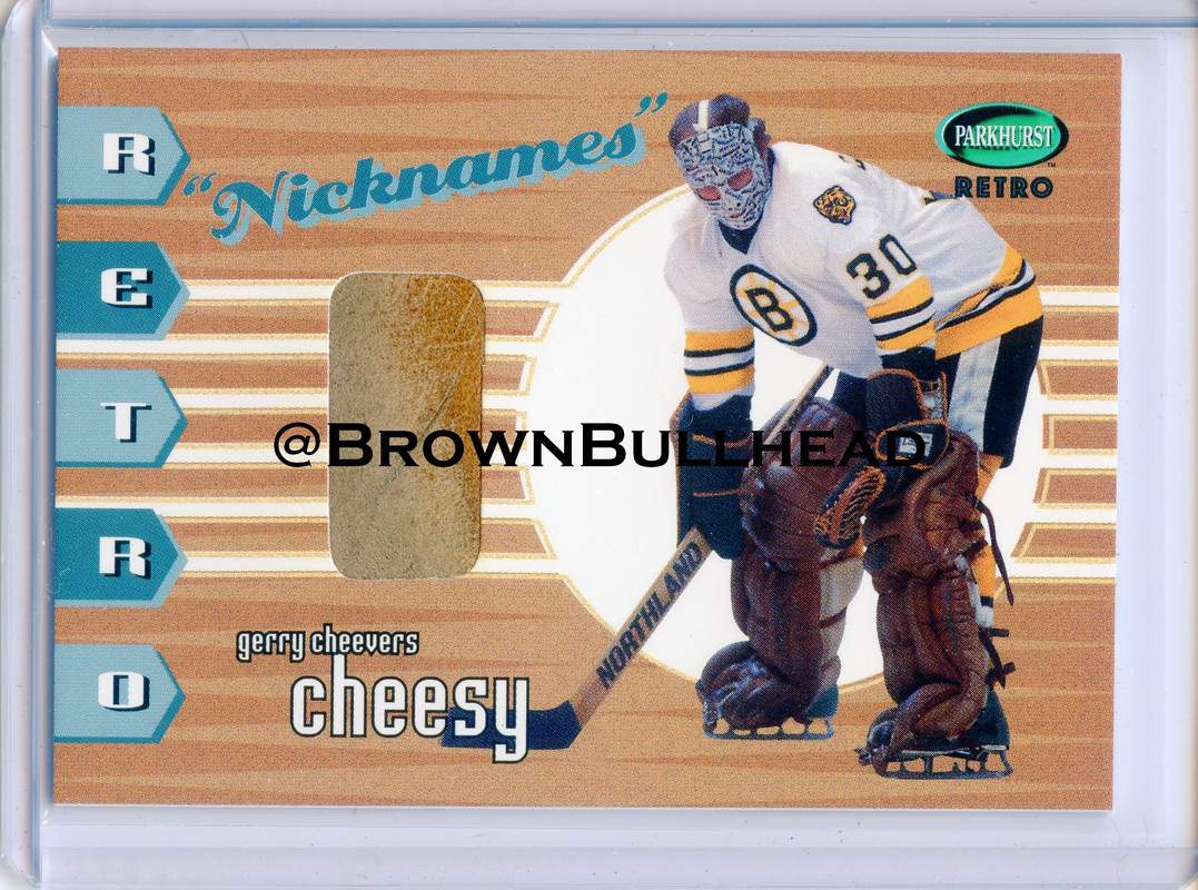 Nicknames RN-06 Gerry Cheevers Boston Bruins COPY 2A