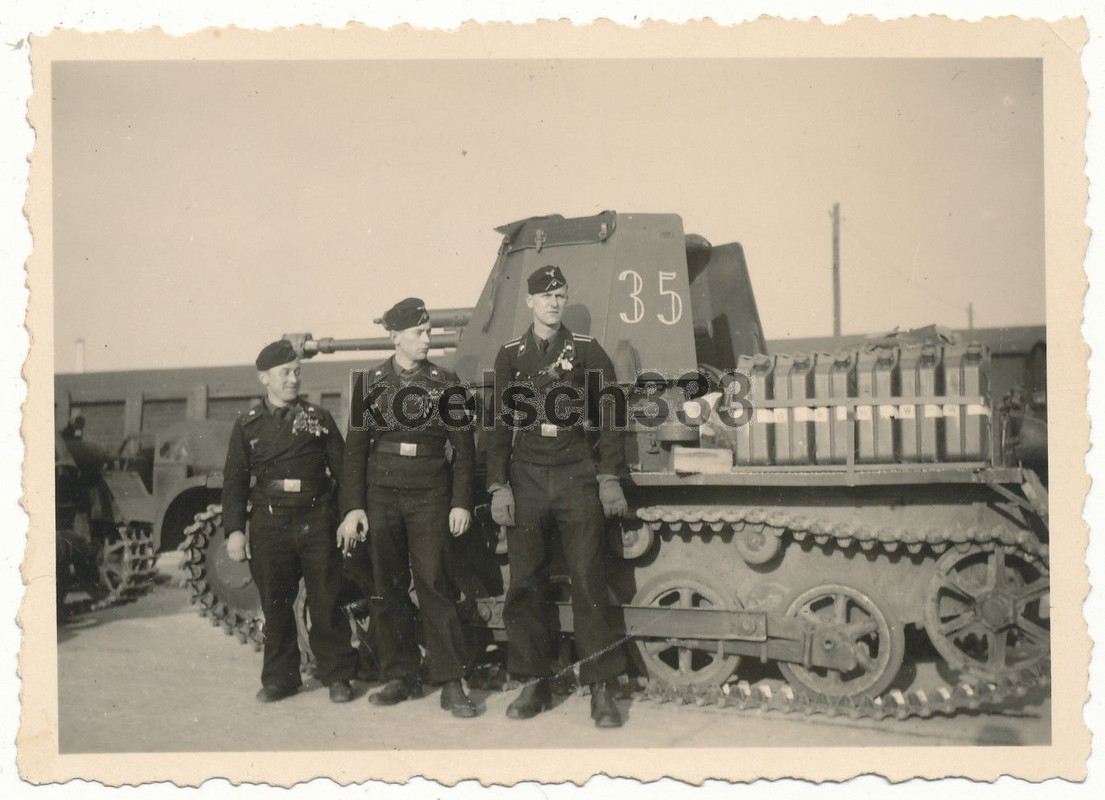 Foto Bahnhof Wünsdorf Panzermänner Panzerjäger I