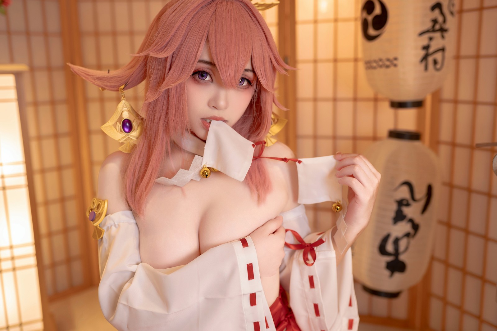 Bangni邦尼 – 八重神子 Cosplay 高清写真集（99P-782MB）原神主题插图