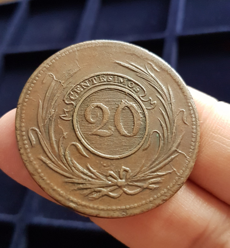 Uruguay •1854• 20 Centésimos 20200929-115503