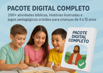 Crianças aprendendo sobre a Bíblia de forma divertida