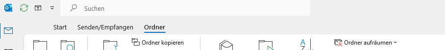 Microsoft Outlook 365 Menüband