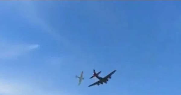 Captan dramático choque entre dos aviones en Dallas, Texas