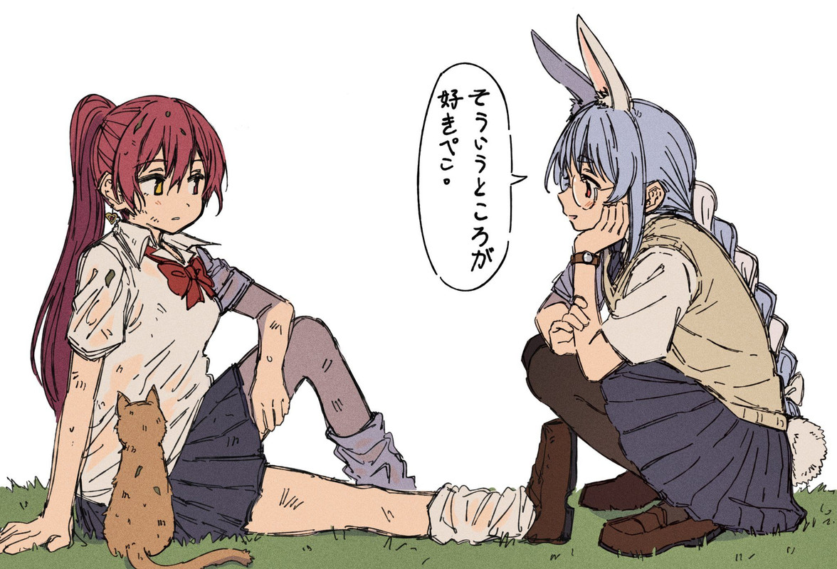houshou-marine-and-usada-pekora-hololive-drawn-by-homura910210-1f2fb9c4393a30fd2ec3bfcc50cc2cdf-1
