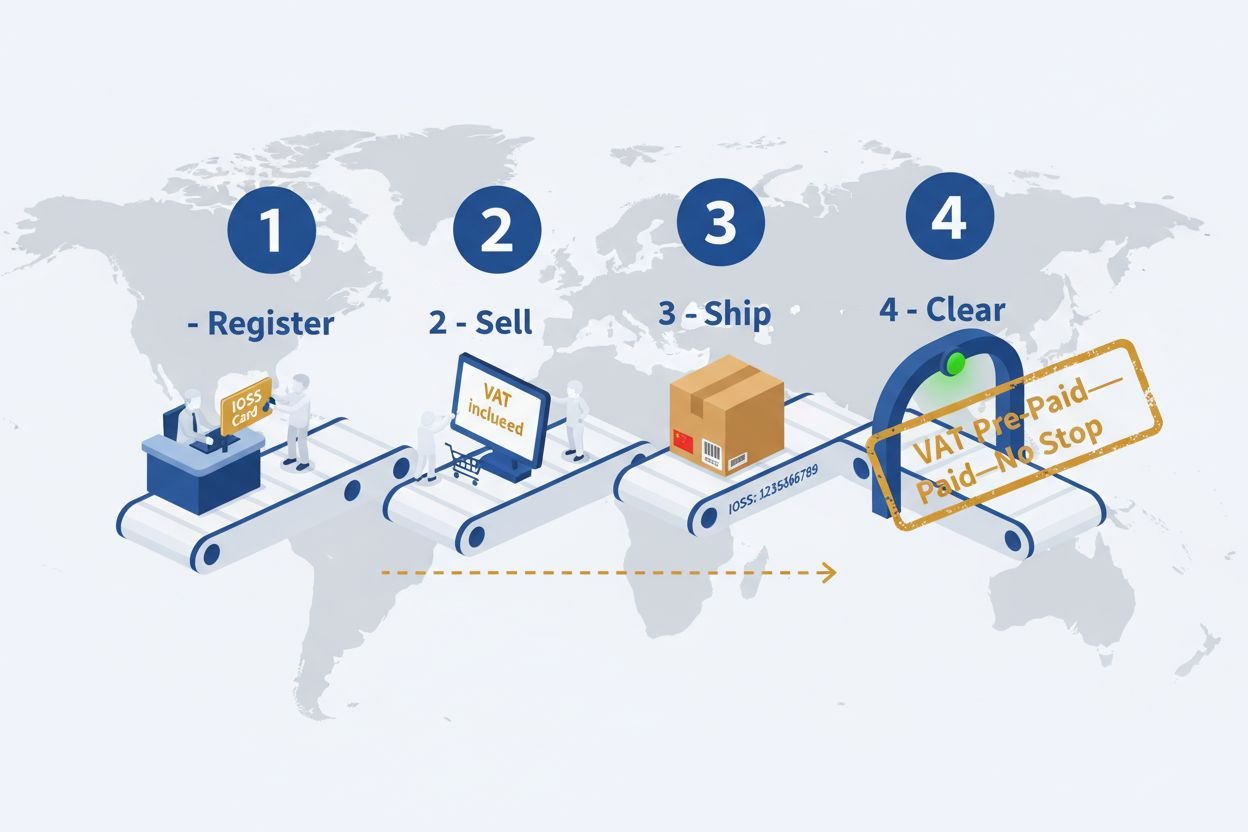 IOSS VAT Import Process Flow Diagram