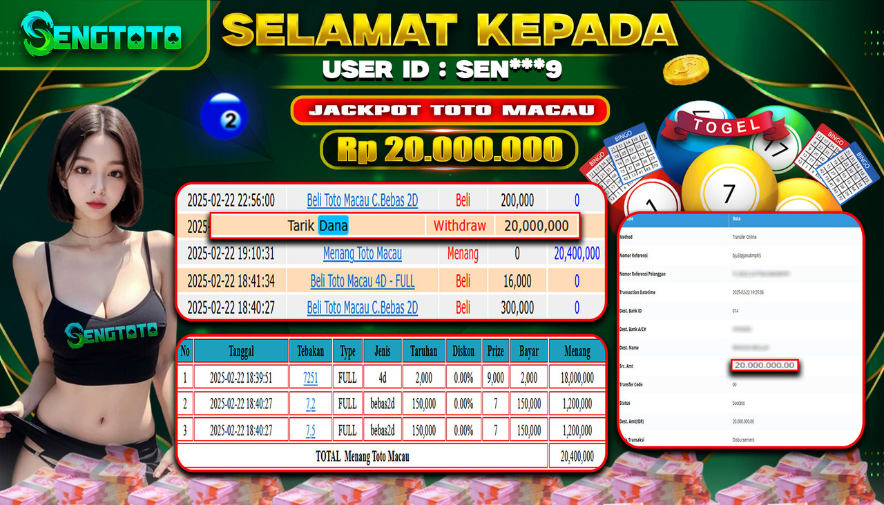 BUKTI PEMBAYARAN TOGEL TOTO MACAU