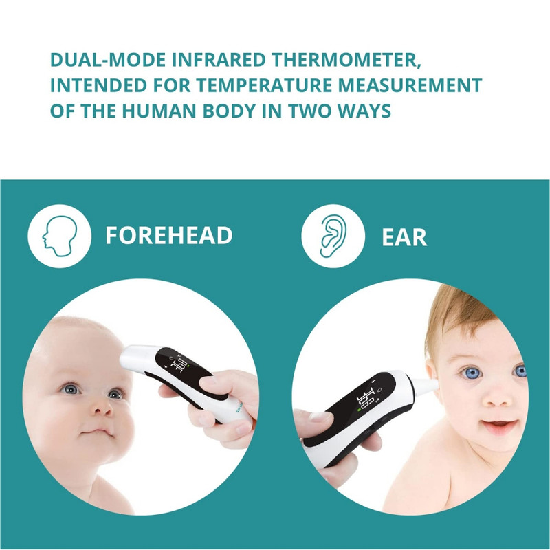 Non-Touch Infrared Temperature Thermometer Digital Forehead Baby Adult Body Gun