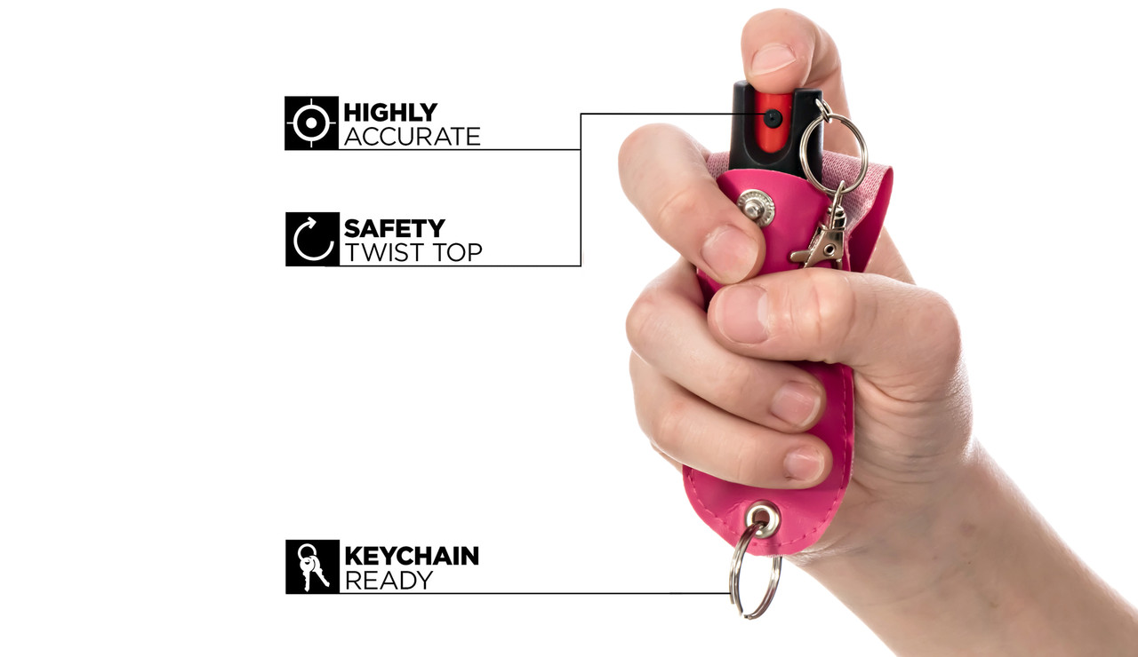 burn-pepper-spray-keychain-for-women-holster-pink-mace