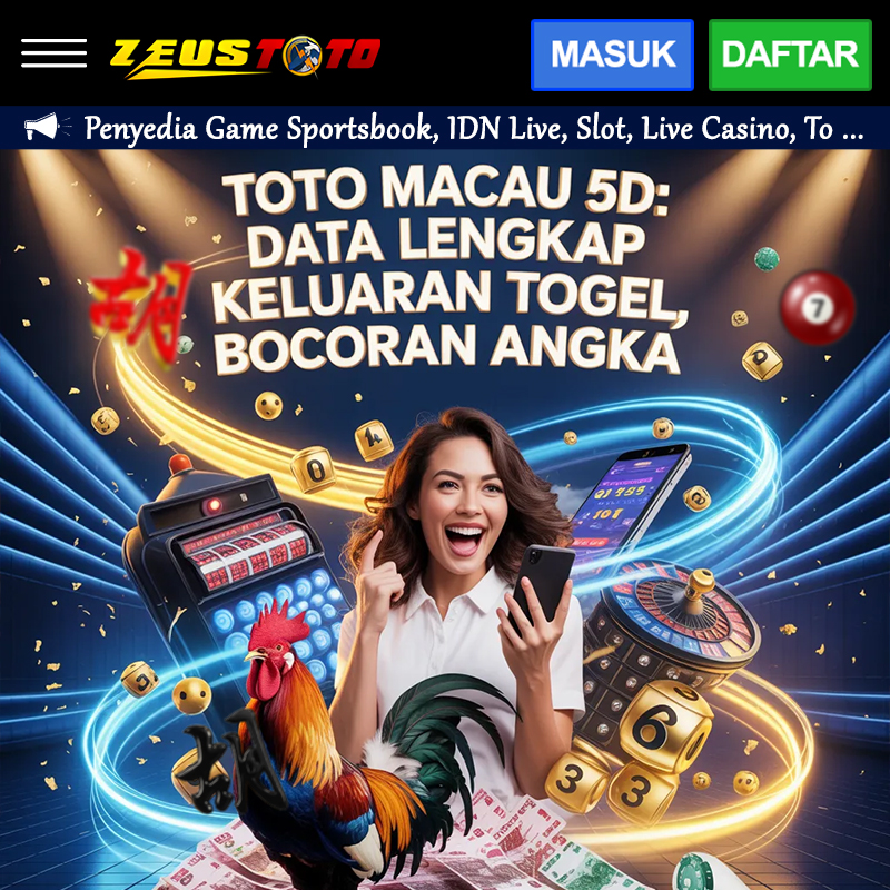 TOTO MACAU 5D: Data Lengkap Keluaran Togel, Bocoran Angka, dan Prediksi Angka Jitu Hari Ini image 1