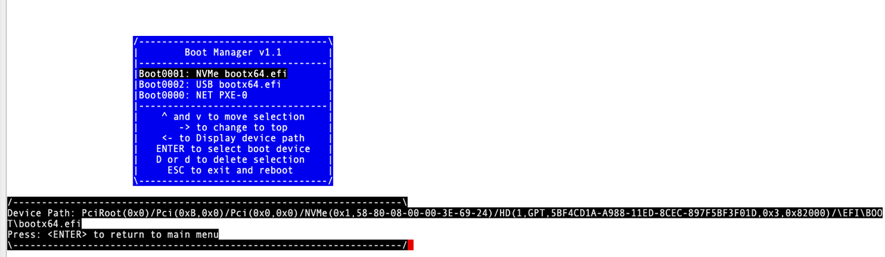 boot loader with path