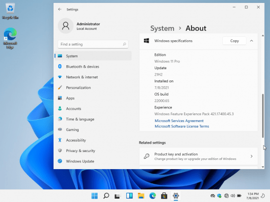 Windows 11 Pro & Home Insider Preview Build 22000.65 x64 ​Untouched