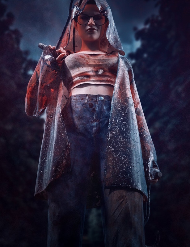 dForce Bloody Rain Outfit For Genesis 8 and 8.1 Females dForce Bloody Rain Outfit For Genesis 8 and 8.1 Females
