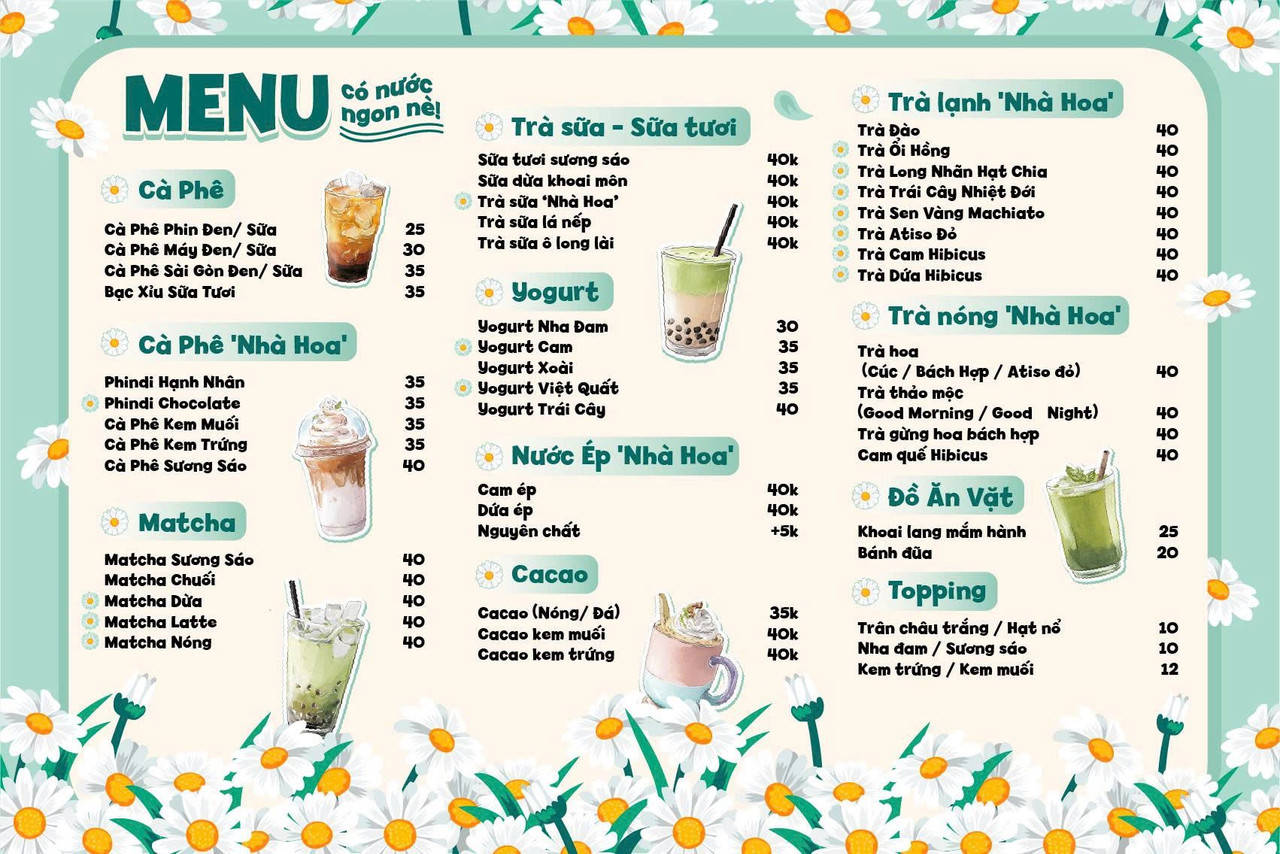 Menu Chính Floral House