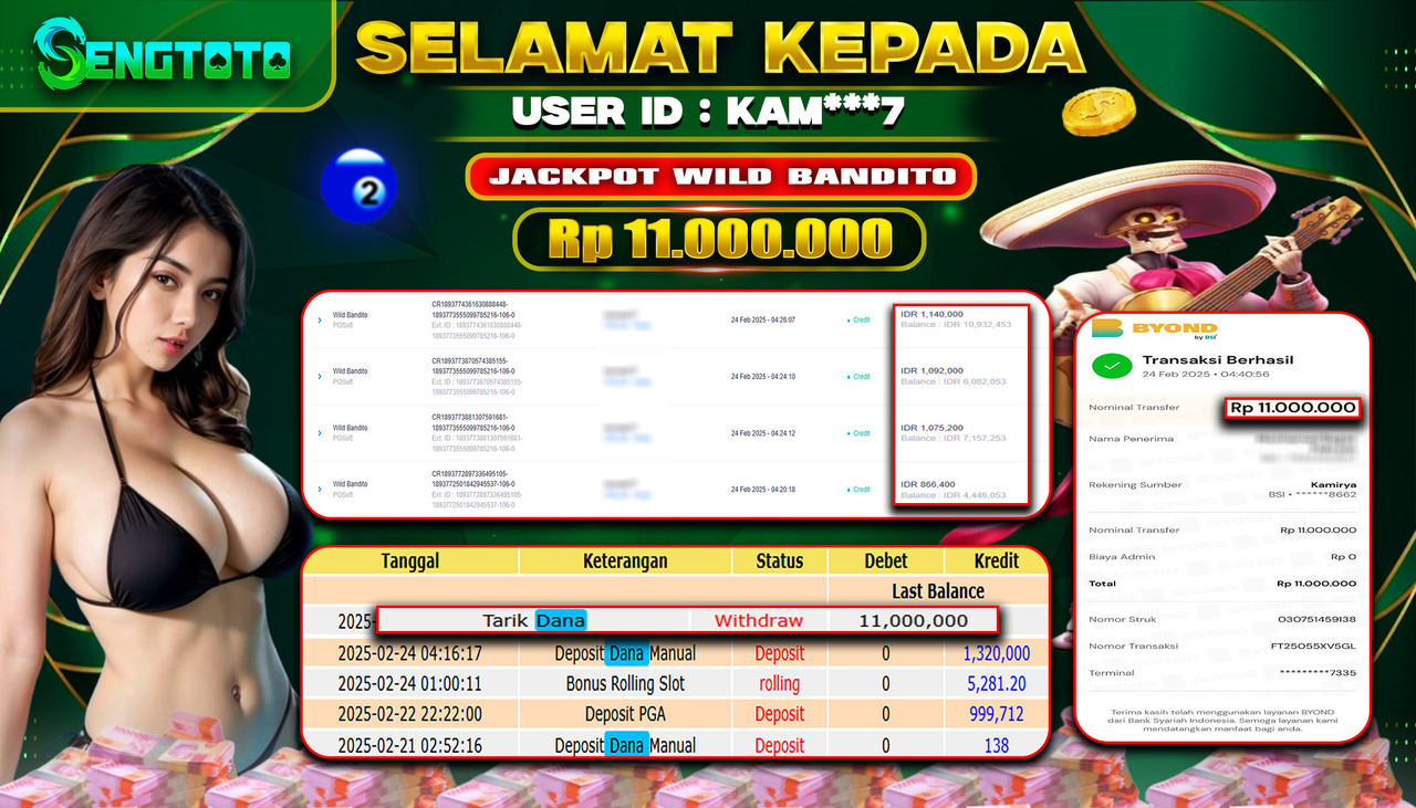 BUKTI PEMBAYARAN SLOT WILD BANDITO